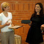 Award moment. From the left: the expert and member of the WSA Ieva Žilionienė, Rūta Mickienė, the coordinator of  the Information Society Development Committee under the Ministry of Transport and Communications Renata Greičiūtė.